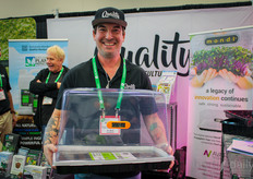 Anthony Whelan, Quality, holding the Mondo Mini Greenhouse