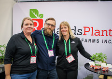 Jocelyn Sheppard and Sarah Miner, Roelands Plant Farms, together with Abe Hiebert, Hiebert Hydroponics