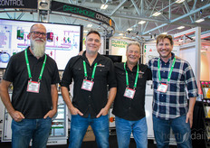 The Damatex team, Michel Camplin, Wayne Sicard and Greg Ackland, visited by Justin van der Putten, DryGair