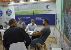 Arthur Mkrturiam busy at the booth of Agrotech Didam