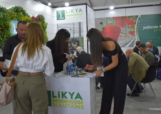 It is very busy at the booth of Likya