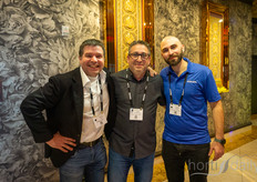 Eelco Abma, Stolze USA, with Gino Fratarcangeli, Hazel Farms Group, and Amos Bassi, Signify / Philips