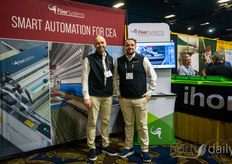 Ad van Kranendonk & Tom van der Waal, Flier Systems USA. We'll share more on their automation tools for lettuce cultivation soon