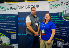 Thomas Doherty and Sara Hauenstein, GrowPro by NIP Group, specialised in insurances for the greenhouse industry