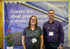 From this side of the ocean, Gabrielle Ullrich (Svensson) and Bradley Breedveld (Rijk Zwaan Canada) say hi to Marleen van der Torre, Bradleys former and Gabrielles new colleague.