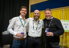 And then it's happy hour and all of a sudden we run into Robin van Wijk, Koppert, Gabriel van der Kruijk, Letsgrow.com, and. Ferd van Elswijk, Profile Growing Solutions