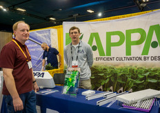 Chris Froehlich, Hydrosun Hydroponics, and Schuyler Milton, Kappa Agtech, who was also one of the speakers of the panel