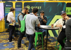 Busy at the Quest booth