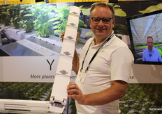 Jan Vydra with Yield X PTY, showing their adaptable gutter system