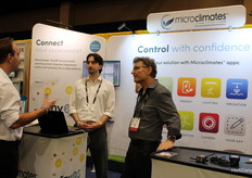 Jeremy Shechter with OpenSource Horticulture talking to the people of Microclimates, Jax Marrott and Loren West
