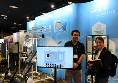 Travis Fieldman-Adams with TrolMaster Agro Instrument talking to Valerie Lavoie of Premier Tech
