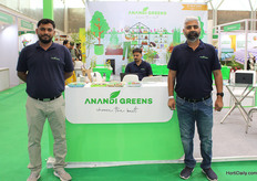 Satish Jaiswal and Ajit Choudhari with Anandi Greens. They manufacture and export grow bags, seeds and bio-fertilisers from Central India.