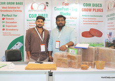 Ranjeet and Praveen of Shanthi Coir Substrates exporting to the Netherlands, Dubai, South Korea and China.