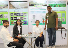 Chirag, Sakshi, Nisha and Vishal with Agreenz, a manufacturer of greenhouse accessories