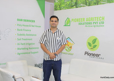 Anshuman Arora of Pioneer Agritech Solutions, empanelled with Haryana and Himachal Pradesh governments for polyhouse and nethouse construction across North India.