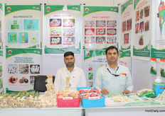 Sachin Kumar and Subhash Chandra presented latest seed developments by NHRDF for onions, garlic, okra, babycorn, and more.