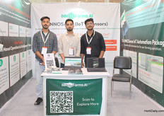 InnoFarm AI's Nitin Puri, Shubham Radhaik, and Piyush Jha showcased their enterprise AI SaaS and robotic solutions which measure, and manage production, risk, and sustainability across distributed farm networks.