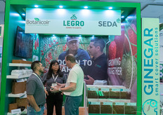 Sister companies Botanicoir, Legro and Seda sharing the booth and sharing all information on their substrates