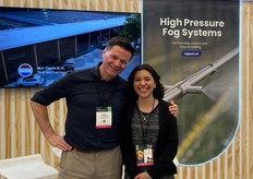 Jurnjan van den Bremer and Ines are representing MJ-Tech Fogsystems