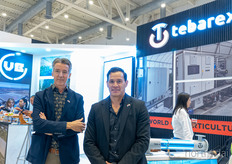 VB and Tebarex teamed up for the show as they work together often, and well. In the photo John Vollebregt and Edgar López