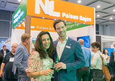 Kim Schottrop and Job Knook, Greentech, at the Dutch Cocktail hour,