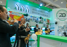 Mariachis at the Asesores en Invernaderos 20th Aniversary.
