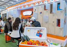 Produce Team booth in the World Cup mood.
