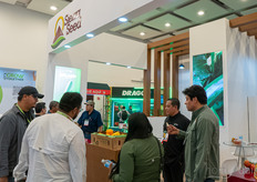 Sierra Seed, a very busy booth.