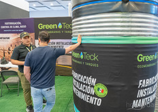 Visitors at Greenteck's booth.
