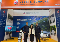 Debets Schalke team present at the Holland Pavilion.