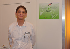 Dominik Bretz from RAM was very proud of winning the international Indega award for technical innovation in horticulture.