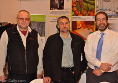 Clarence and Nathan Waldner from Fabworks Canada together with their EU-agent Ciaran Mannion.