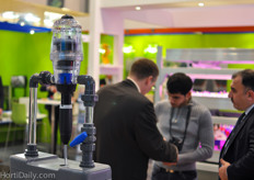 It was quite busy at the Dosatron booth