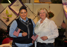 Jamie Schafrath and Sherry L. Johnson representing Northern America's largest horticulture expo: OFA Short Course, scheduled 13-16 july 2013, Columbus, Ohio, US.