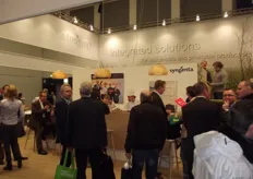 Crowded booth of Syngenta