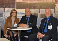 Kim & Jacques Maas and Peter Wicke from Belgium greenhouse manufacturer Vermako.
