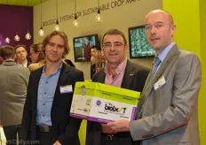 Fonny Theunis, Juan Luis Pérez Calvo and Bert Synaeve from BioBest with the officially launched Flying Doctors.