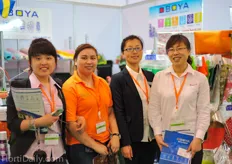 The team from Oboya Horticulture.On the left miss Jessica Dong.