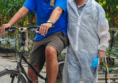 Grower Richard van der Knaap and Yvo Lens.