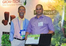 Barry Hardsock and Edwin Dijkshoorn from Grow-Tech. They supplied their plugs to Green City Growers in Cleveland.
