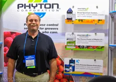 Alan Miller from Phyton. Their Phyton 35 broad spectrum bactericide and fungicide is now loabeled for fruit and veg.