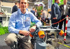 Harvest Automation was present with Matthew Aprea at the booth of Visser