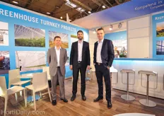 Richel Greenhouses : Nicolas Bernhard, Jean Luc Ivaldi and Arnaud Franceschini.