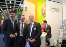 Marcus Huurman (Koppert) with MPS-team Gerritjan Vreugdenhil and Theo de Groot