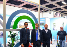 Brice Richel with his father Christian Richel and Iosef Beria.