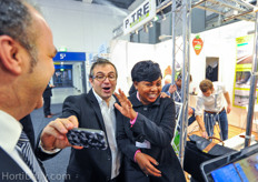 Some fun at the booth from P-Tre