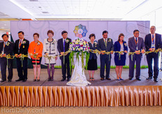 Ribbon cutting ceremony.