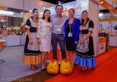 Senior trade advisor Nguyen Huong Lan of the Dutch Vietnamese Embassy together with Sarawut Chantachitpreecha and Agricultural counsellor Daphne Dernison of the Dutch Embassy in Thailand.
