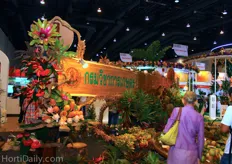 Department of Agriculture of Thailand had a big stand completely covered with fruit and flowers