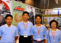 Kevin Yao (Second from the left), manager of Jyen Herr Enterprise, together with is team
